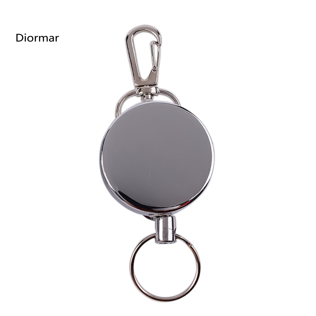 Móc Khóa Dây Kim Loại 4cm Có Thể Thu Gọn Chống Thất Lạc Cho Leo Núi