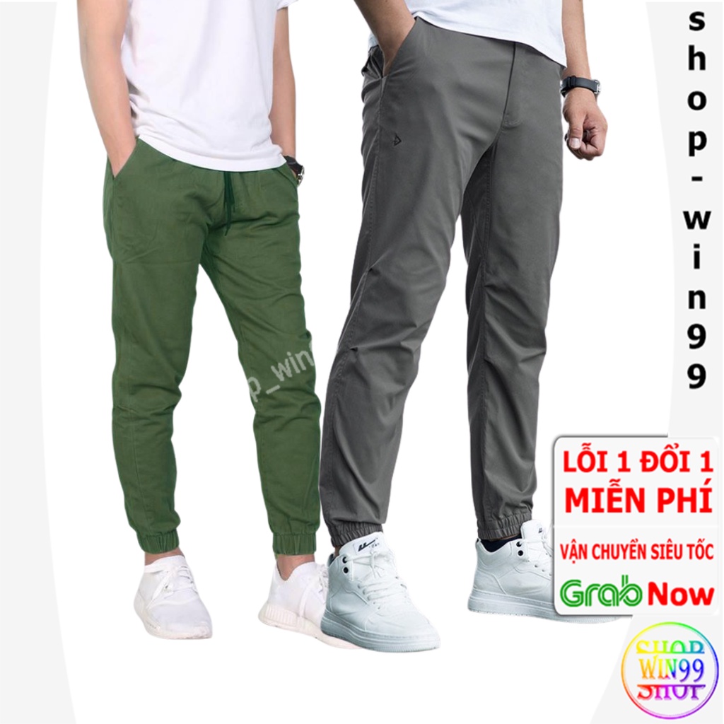 Quần thể thao ❤ MẪU ĐẸP ❤ Jogger nam nữ trơn + khóa zip Chất liệu kaki mềm mịn dầy dặn co giãn tốt mặc cực kỳ thoải mái