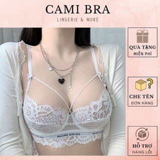 Bộ đồ lót ren cao cấp có gọng không mút, set đồ lót ren mỏng nhẹ nhàng ôm ngực siêu xinh B02