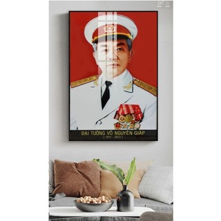 Tranh Laminate Tráng Gương - Chân Dung Bác Giáp