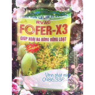 Phân bón lá đạm vi lượng rvac fofer-x3 giúp xoài ra bông đồng loạt 100g