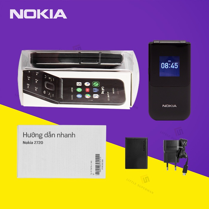 Điện Thoại Di Động Lật Chính Hãng, Phiên Bản 2G Dành Cho Nokia 2720