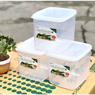 Hộp thực phẩm inomata nhật bản 1,6l nhựa dẻo, kháng khuẩn chịu nhiệt -20 ~ 140℃
