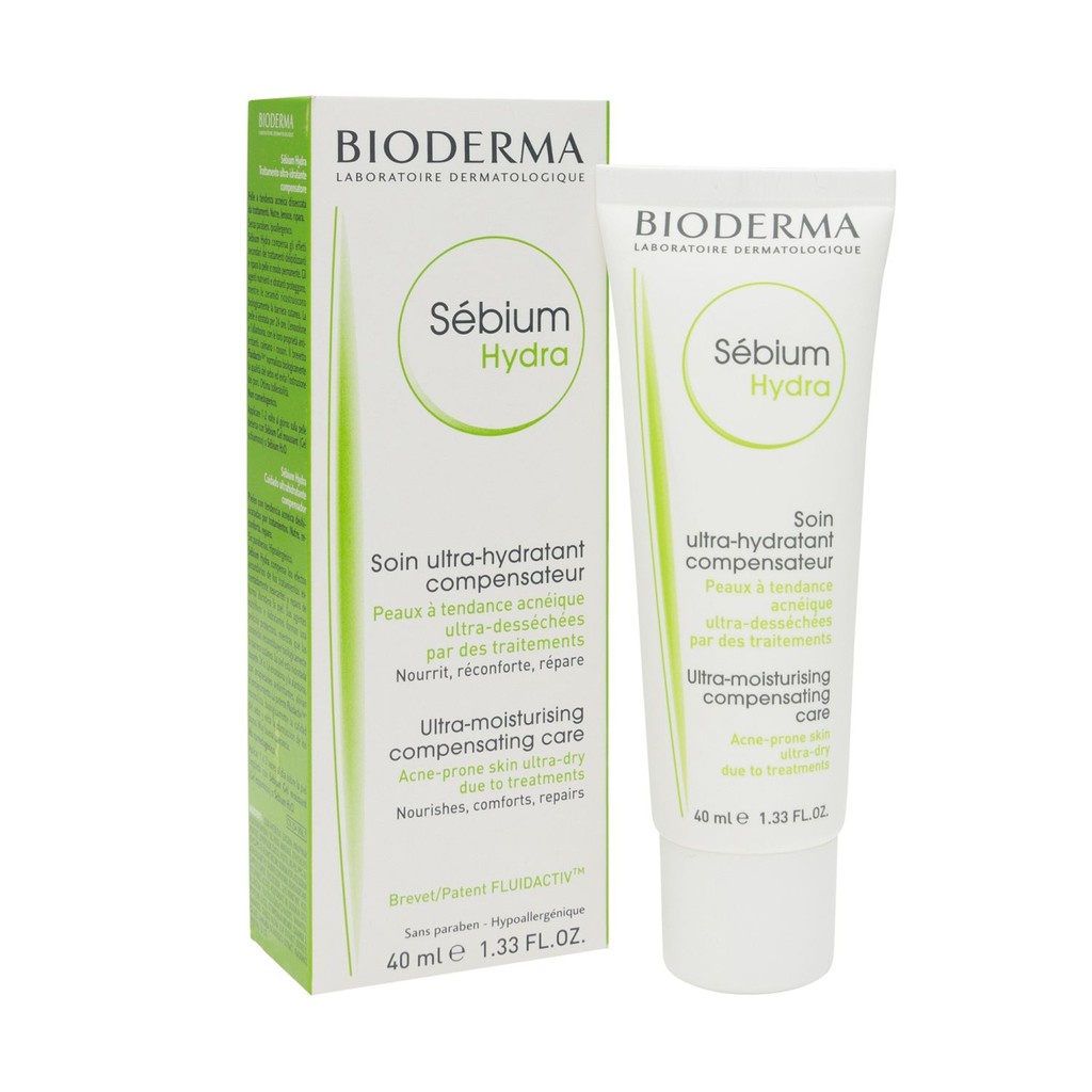 Kem dưỡng ẩm cho da nhờn mụn Bioderma Sébium Hydra 40ml