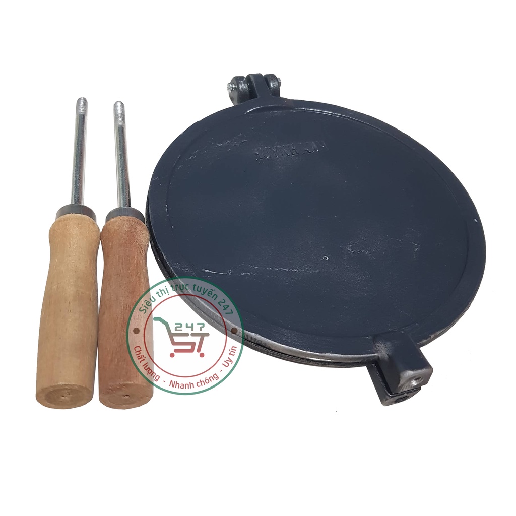 Khay nướng làm bánh kẹp cuốn tròn nhôm chống dính Huỳnh Anh dùng bếp ga