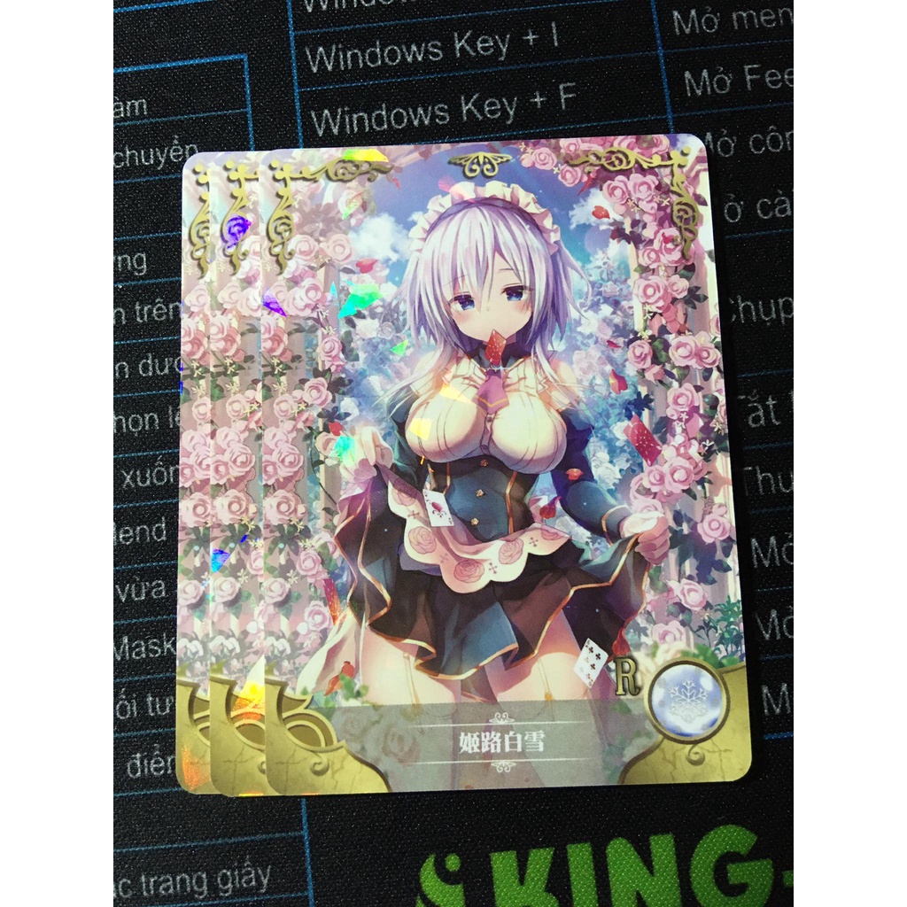 (Rain15) Thẻ bo góc nhân vật Shirayuki Himeji – Liar Liar NS-04 – R