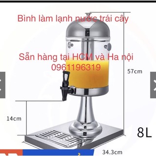 Bình làm lạnh nước trái cây 8L