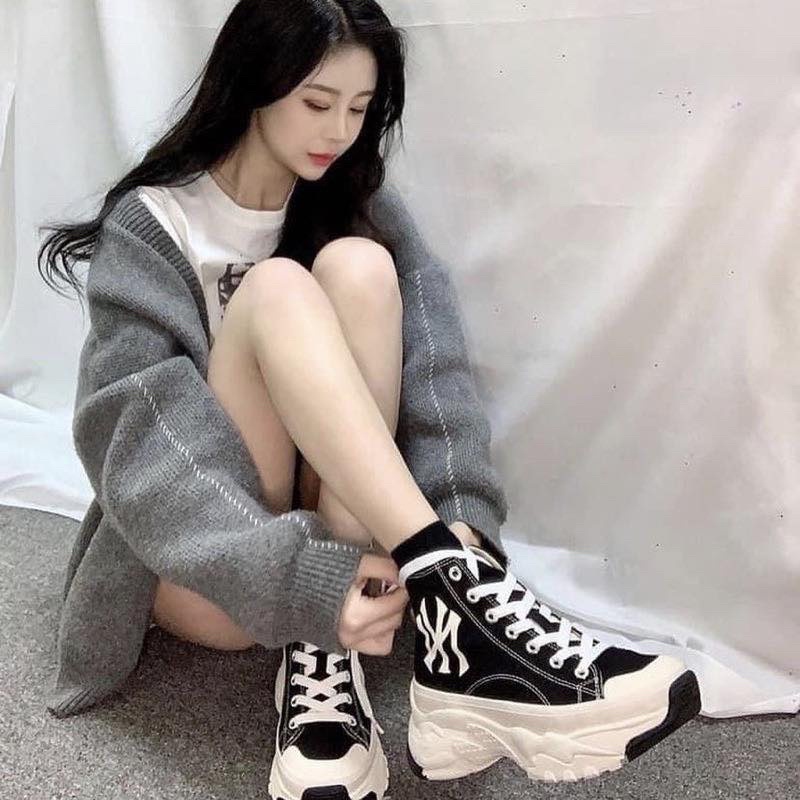 Giày Cao Cổ M.L.B High NY Yank.e.e.s Black 2022-Chính Hãng💯