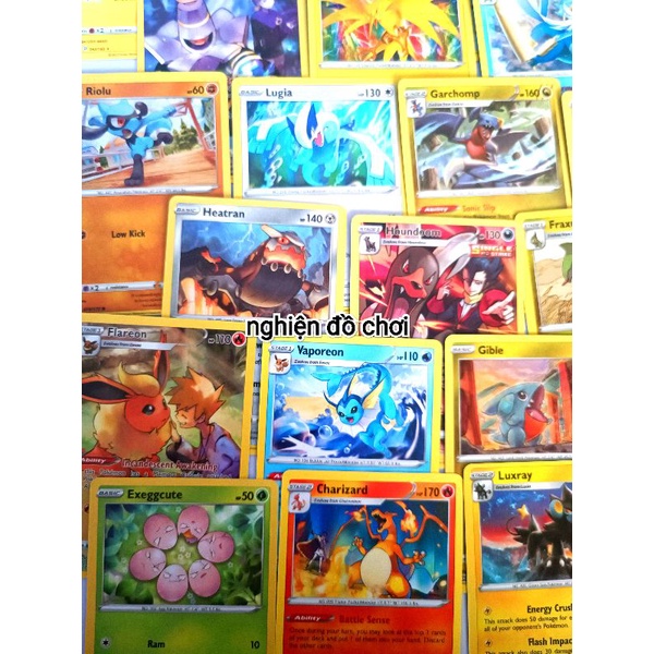 200 thẻ bài POKEMON XYGO. Không giao trùng.
