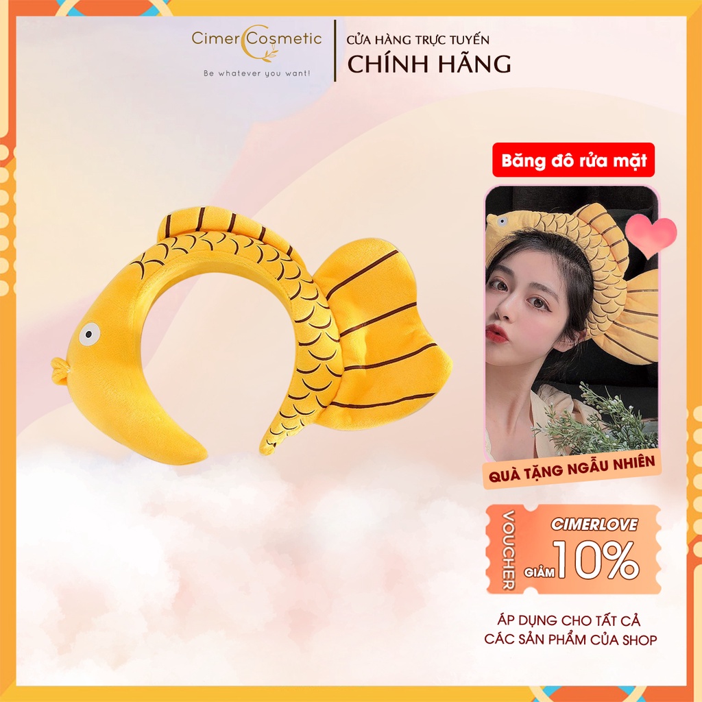 Bờm tóc băng đô rửa mặt cute hình con cá vàng dễ thương giá rẻ CIMERBEAUTY