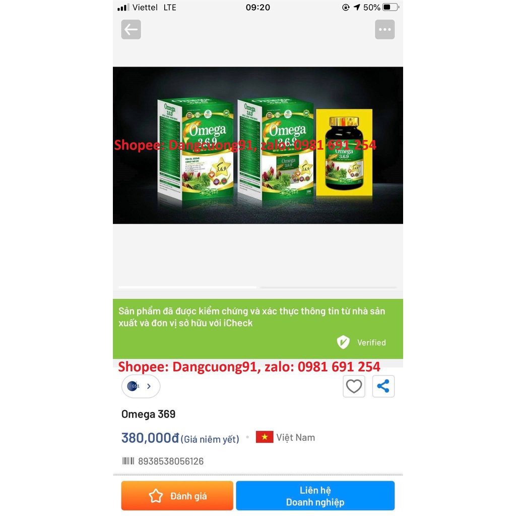 Viên uống dầu cá Omega 369 diệp lục cần tây , tinh dầu thông đỏ, sáng mắt, khỏe mạnh tim mạch - Hộp 100 viên