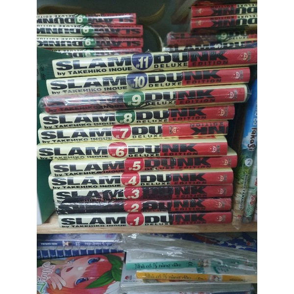 Slam Dunk Deluxe Full bản 2 bìa T1-6 Không seal T7-12 Full seal mới 100000%