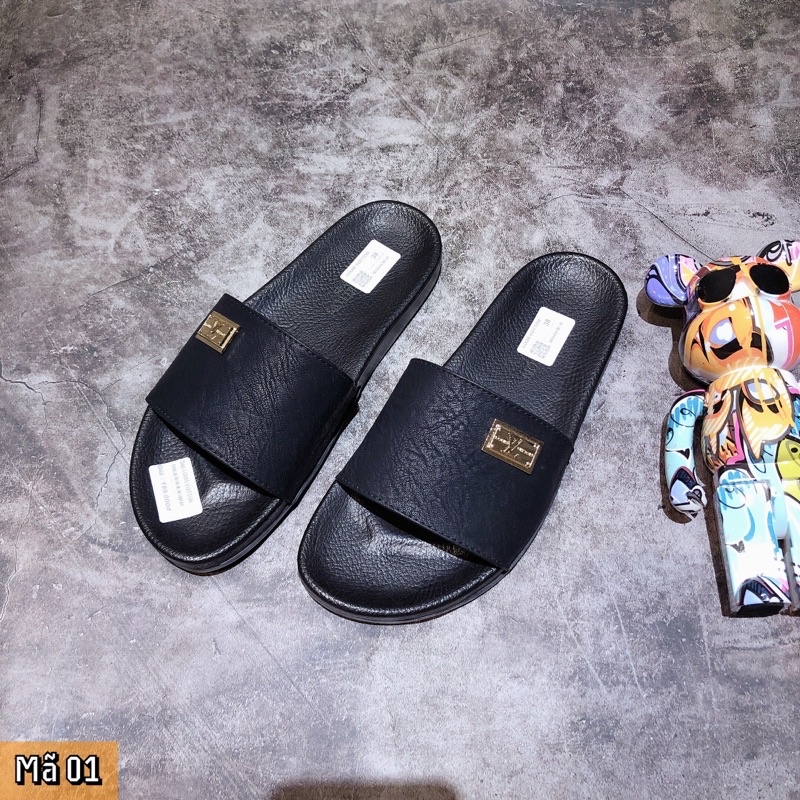 Dép da đế mềm, dép lê nam gucci, dior quai âm đế siêu bền