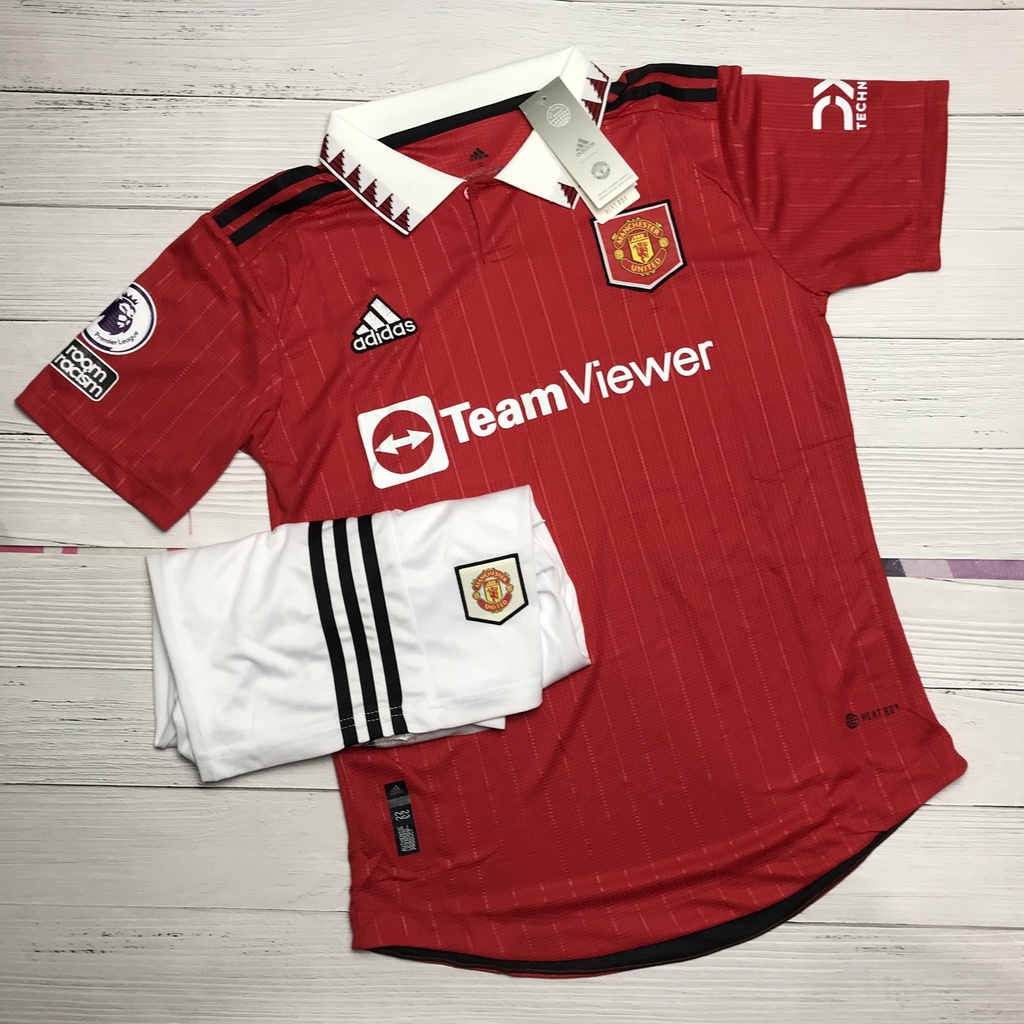 ÁO BÓNG ĐÁ/QUẦN ÁO BÓNG ĐÁ CLB MANCHESTER UNITED-MÂU LOGO THÊU-VẢI GAI THÁI CAO CẤP