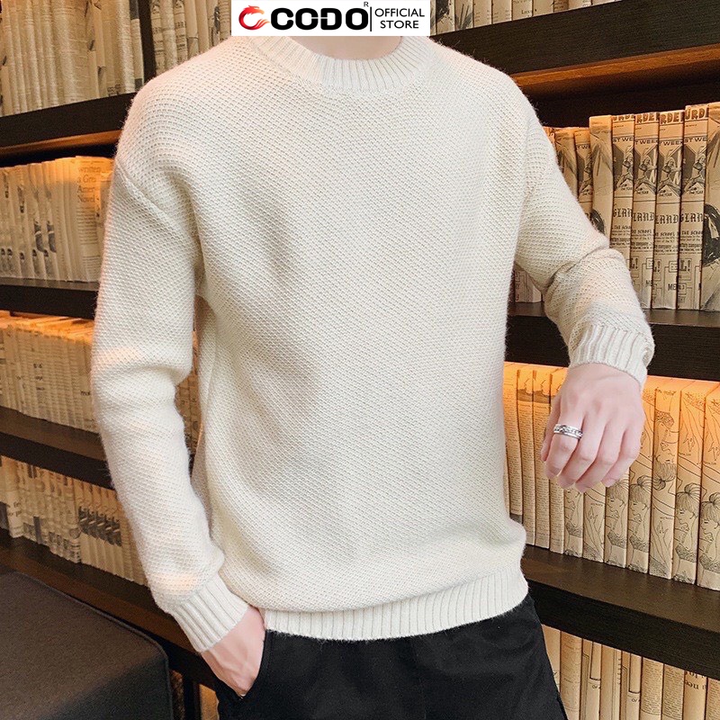 Áo Len Nam Dệt hạt gạo CODO Chất Liệu Len Dày Dặn Mềm Mại AL41