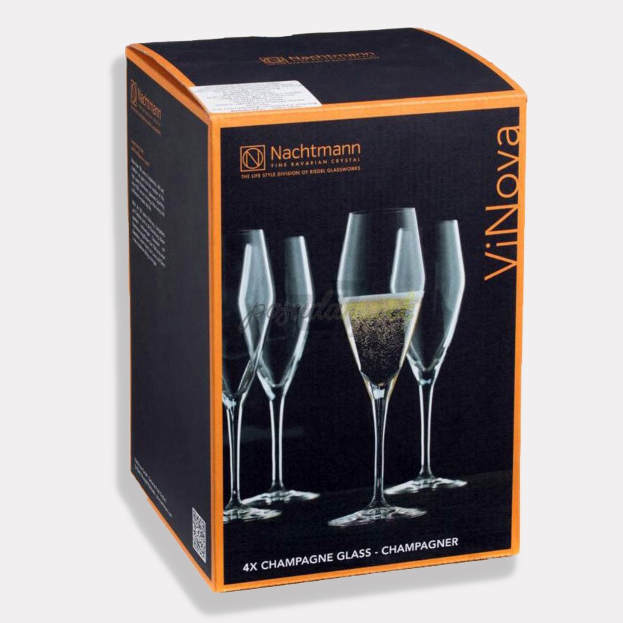 Set ly champange Nachtmann ViNova 98075 CHAMPAGNER 4 chiếc [Pha lê cao cấp]