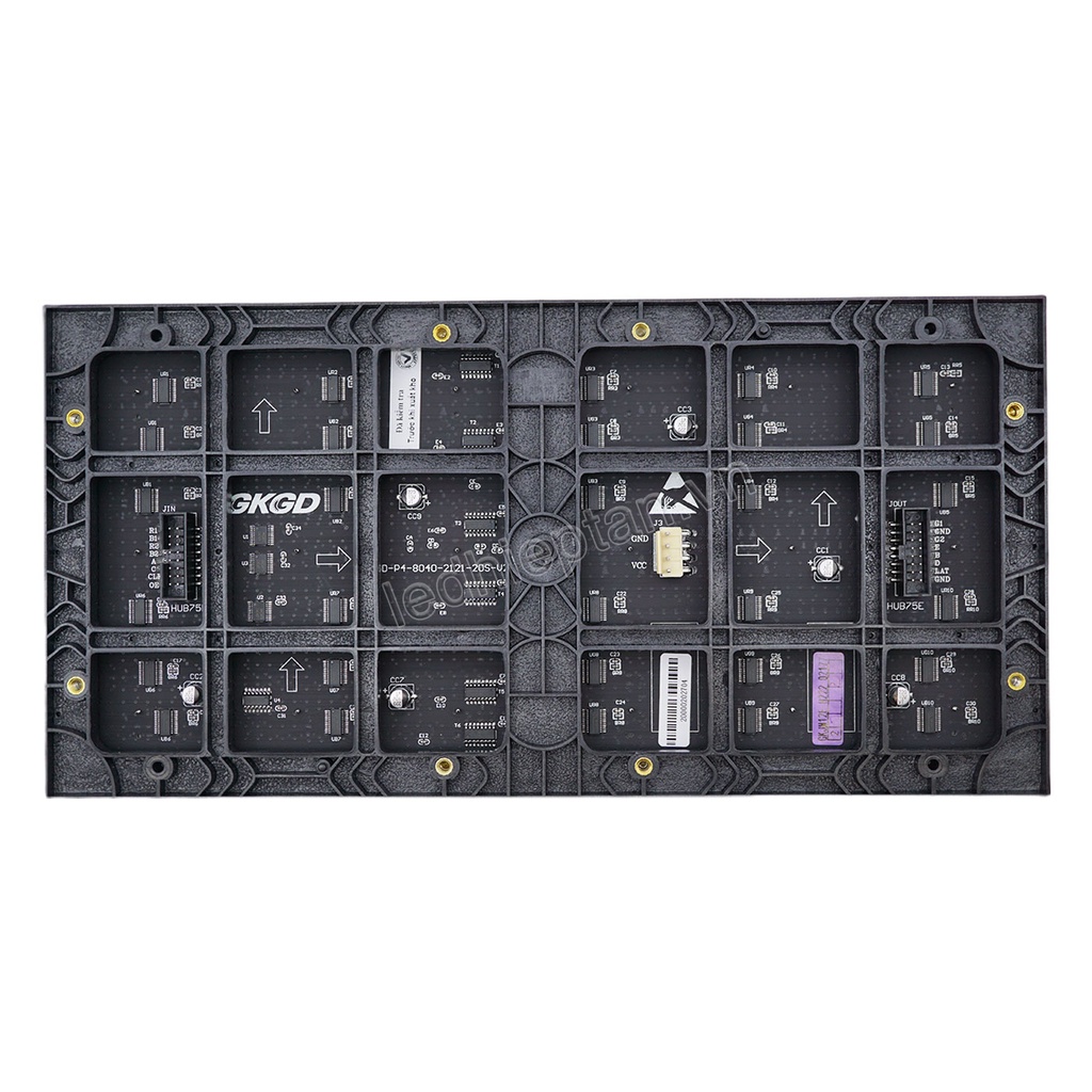 Tấm LED Màn Hình P4 full in GKGD HC kèm nam châm + cáp nguồn + cáp bus BH: 12th