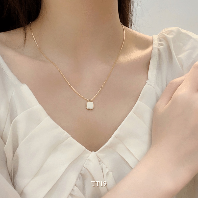 Dây chuyền hạt đá trang phong cách đơn giản nữ tính Hàn Quốc Annie TT19