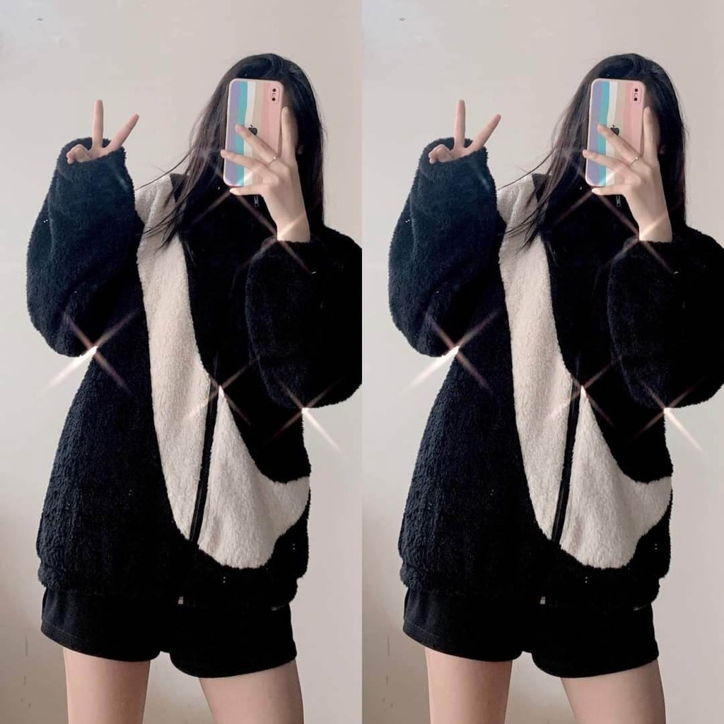Áo Khoác,Áo Lông Dầy Dặn Form Rộng Nam Nữ