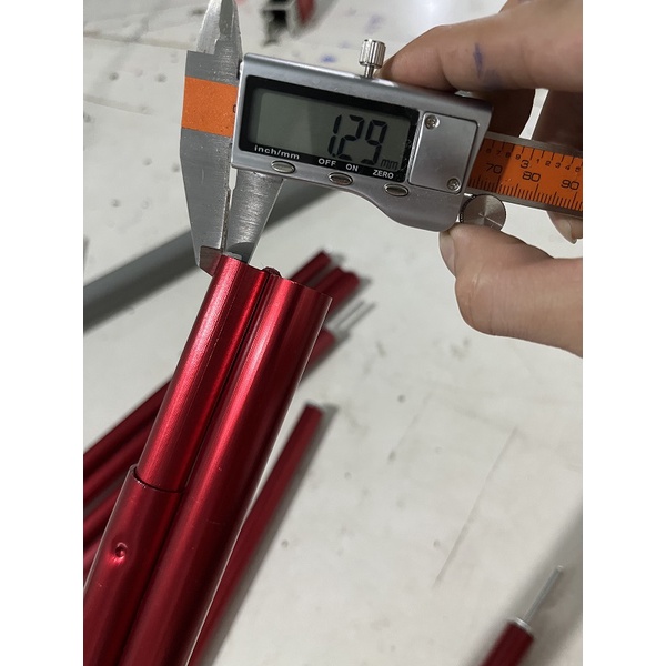 Trụ chống bằng nhôm cao cấp phi 19 dày 1.3 ly siêu nhẹ chỉ 1kg