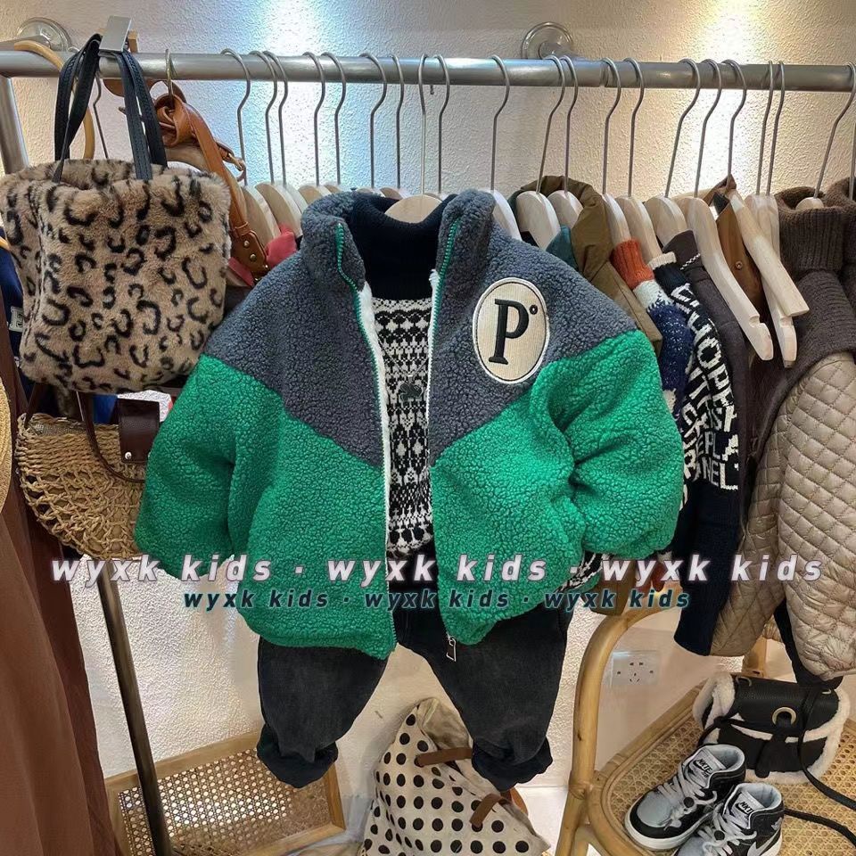 Áo Sweater Len Dày Dáng Rộng Giữ Ấm Mùa Đông Phiên Bản Hàn Quốc Cho Bé Trai