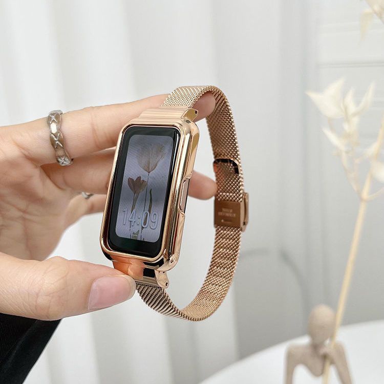 Phù Hợp Dây Đeo Bằng Kim Loại Có Khóa Kim Loại Cho Đồng Hồ Huawei band 6 / Huawei band 8 7