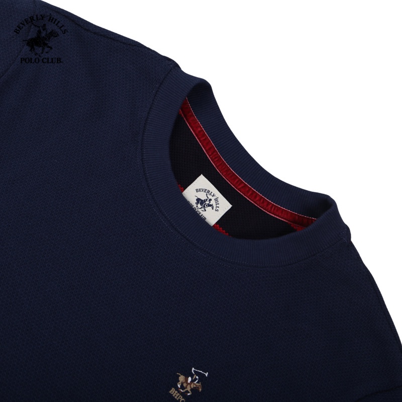 Beverly Hills Polo Club - Áo thun dài tay Nam Regularfit Navy NV- BHPC HMRLS20TL137