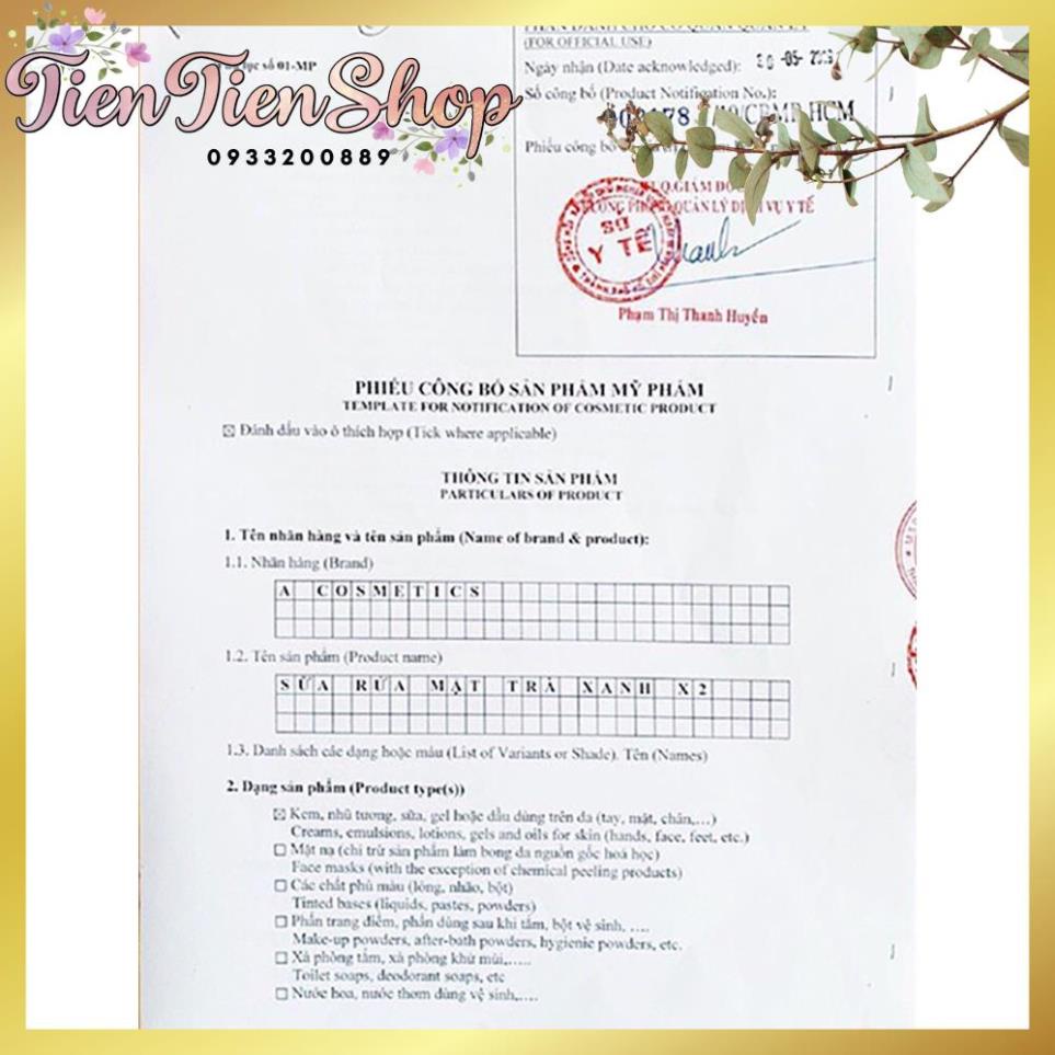 Combo Kem Face X3 Đông Anh + Sữa Rửa Mặt Trà Xanh X2 Phương Anh