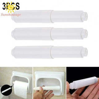 SUNAGE- ~3Pcs White Replacement Toilet Paper Roll Holder Roller Spindle Insert-Spring【SUNAGE- HOT Fashion】
