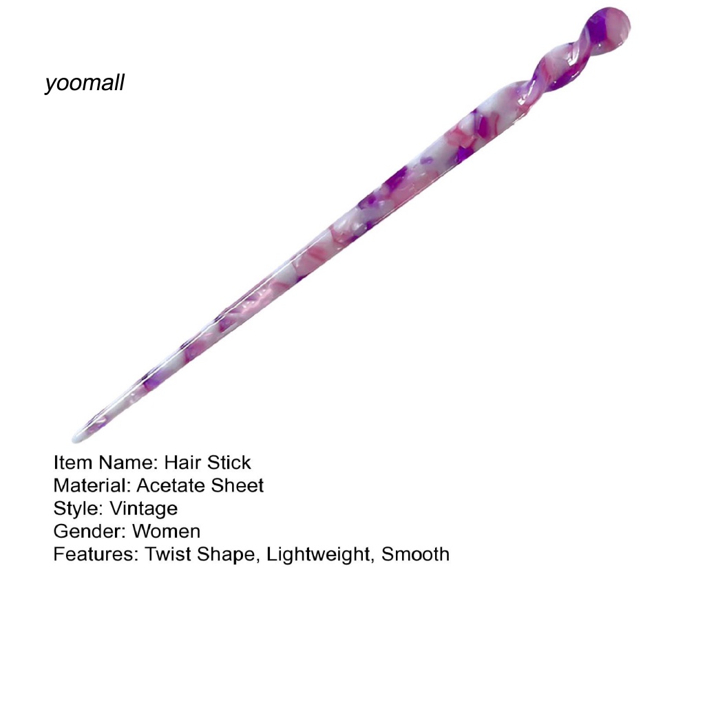 / Yo / Trâm Cài Tóc Hình Xoắn Cổ Điển Trọng Lượng Nhẹ Cho Nữ