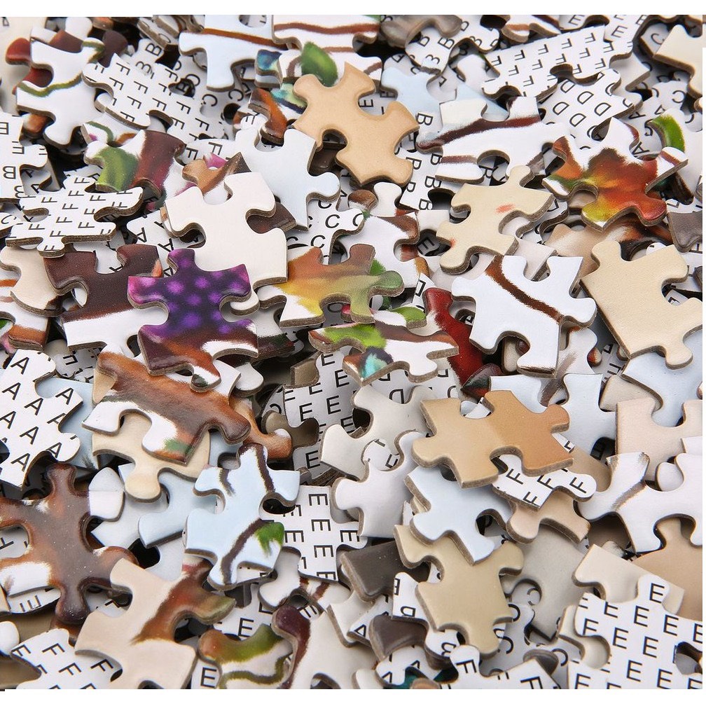 Tranh ghép hình 1000 mảnh giấy random cut