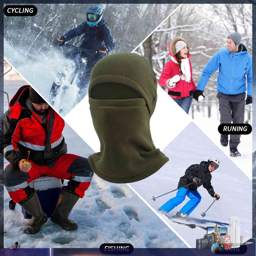 Mũ Balaclava Bằng Lông Cừu Giữ Nhiệt Thoải Mái Dùng Khi Đạp Xe / Trượt Tuyết