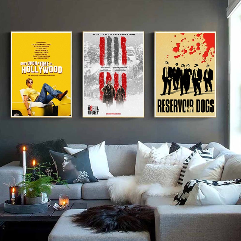 Poster Giấy Kraft In Hình Phim Kill Bill Pulp Fiction Trang Trí Phòng Khách Phong Cách Vintage