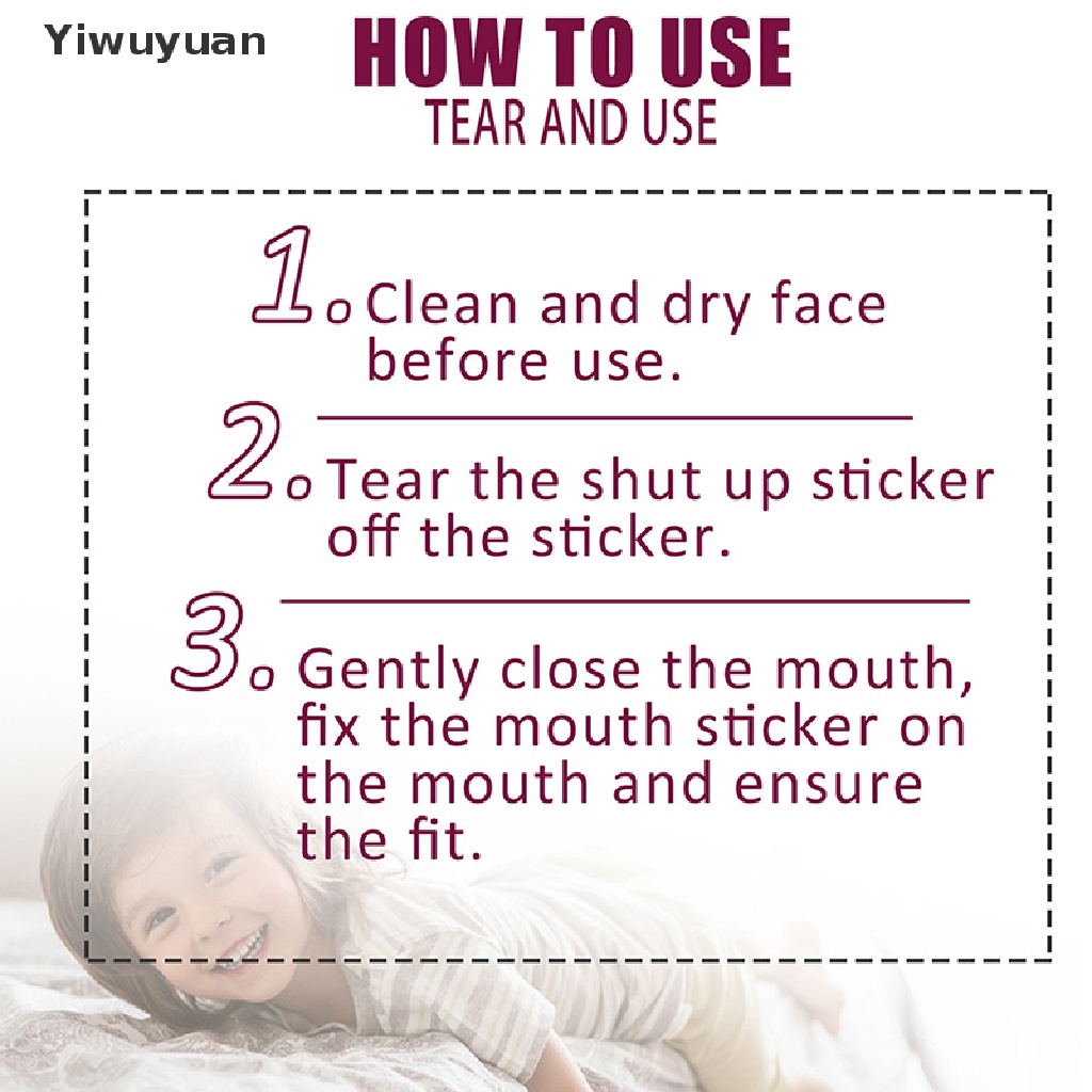 Hộp 30 Miếng Dán Miệng Chống Ngáy Khi Ngủ Cho Bé