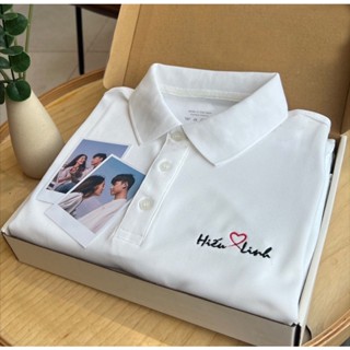 Áo Polo Thêu Tên Theo Yêu Cầu, Áo thun có cổ, thời trang Nam Nữ