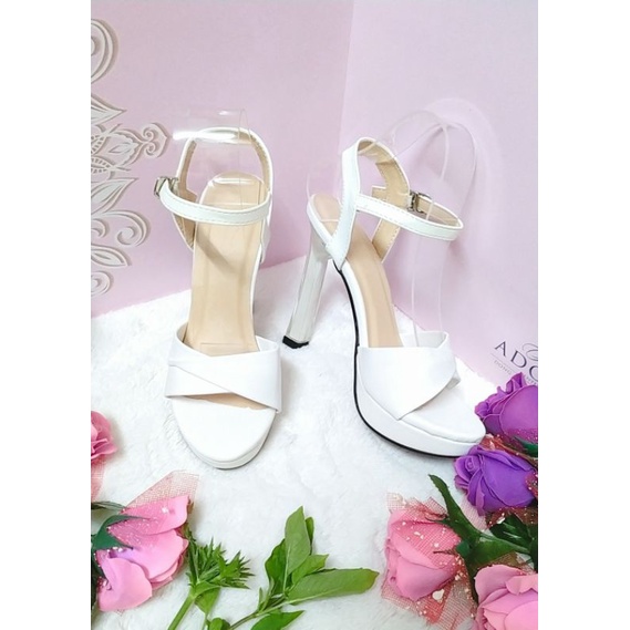 Giày đúp cao gót nữ quai ngang gót cao 12 phân thích hợp đi chơi, đi tiệc, đi làm, áo dài