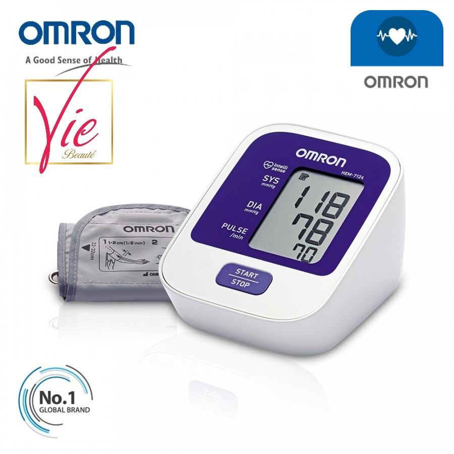 Máy đo huyết áp bắp tay tự động Omron HEM-7124 công nghệ Intellisense bảo hành 5 năm