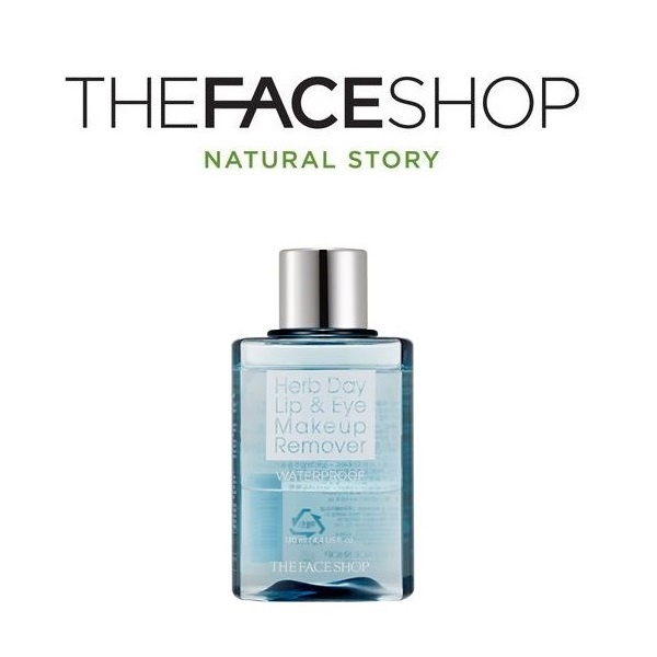 Herb Day Lip & Eye Remover Dung Dịch Tẩy Trang Mắt Môi Chống Thấm Nước 130ml(Không thấm nước)