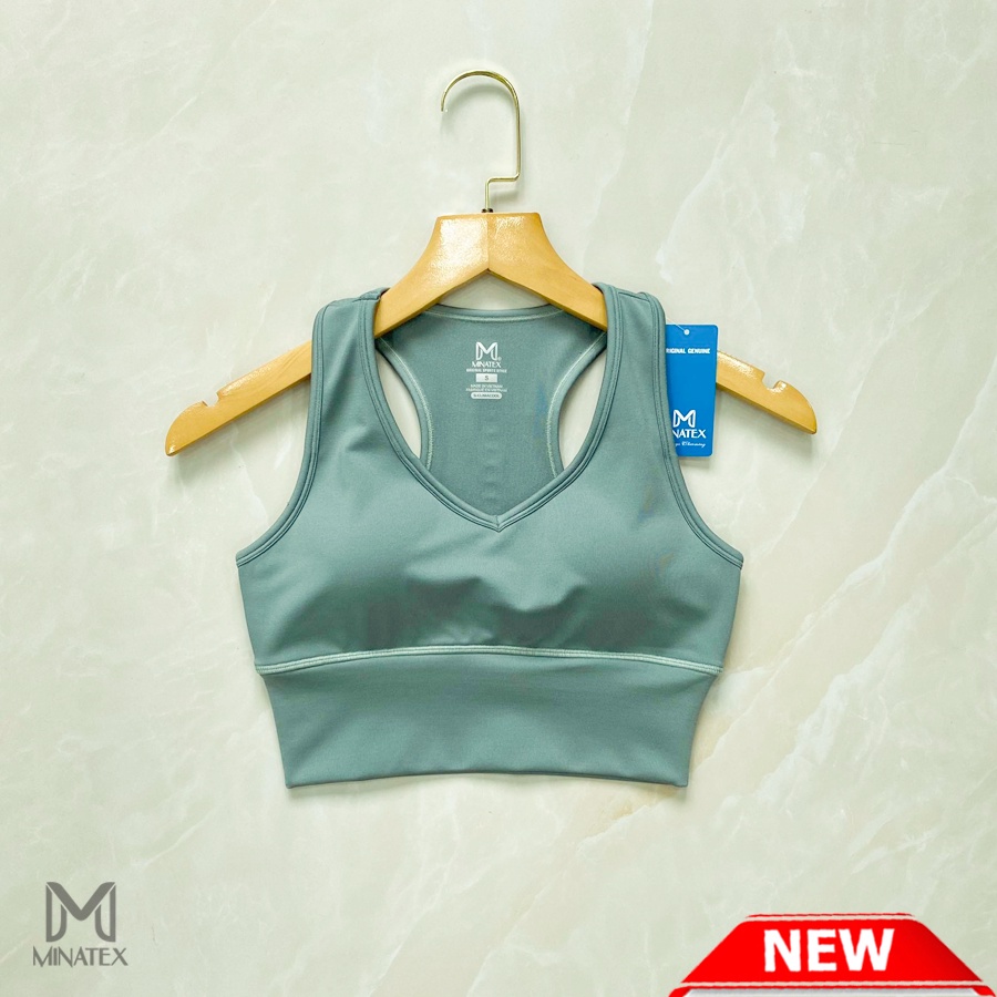 Minatex - Hàng chính hãng loại 1 - Áo bra tập gym yoga chất đanh mịn có mút đi kèm