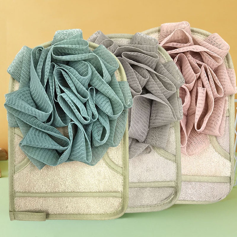 Găng Tay Tẩy Tế Bào Chết Chống Trượt Dưỡng Ẩm Cho Da Khi Tắm, Bông Tắm 2 Mặt Cao Cấp 88330