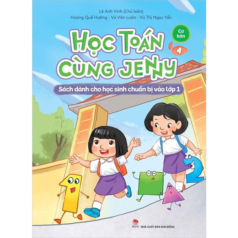 Sách - Combo 4 cuốn học Toán cùng Jenny - Dành cho học sinh chuẩn bị vào lớp 1 - Kim Đồng