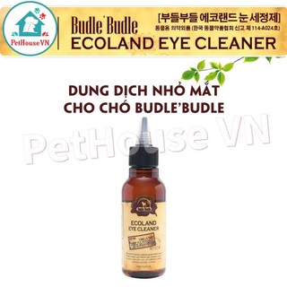 Dung dịch nhỏ mắt cho chó 120ml budle'budle nhập khẩu hàn quốc - vệ sinh mắt cho chó