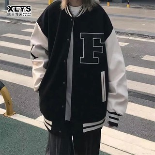 Áo khoác bóng chày nữ XINLANYASHE dáng rộng vải mỏng dễ phối đồ phong cách retro Hàn Quốc