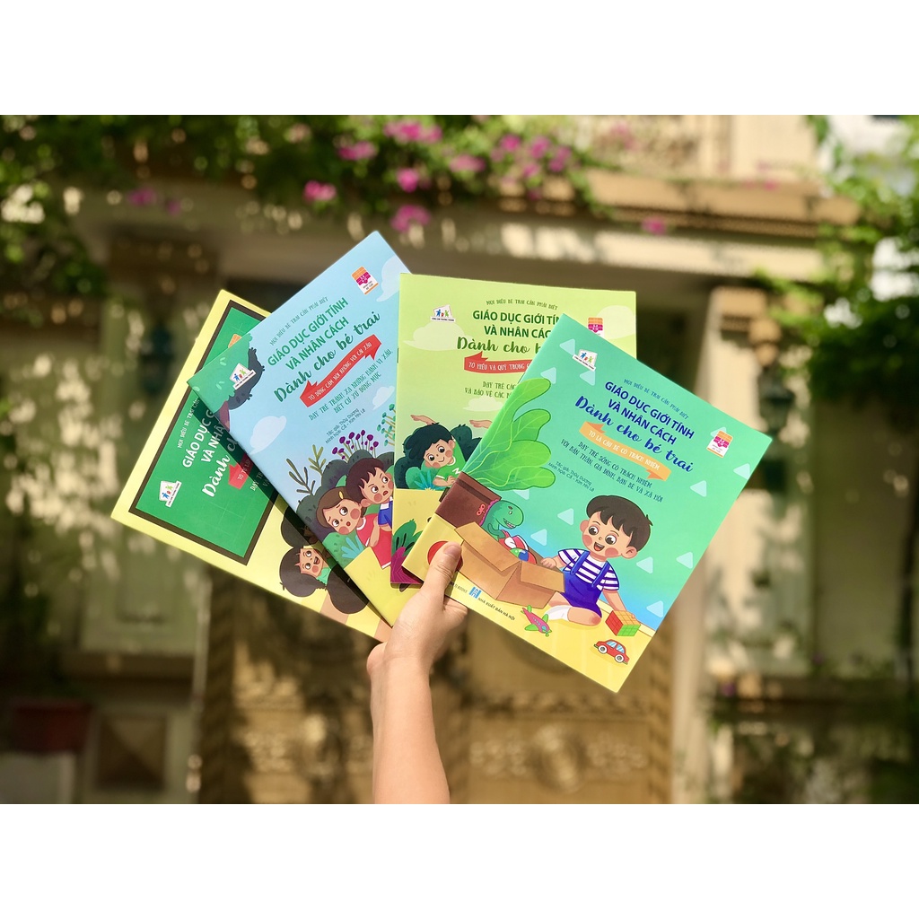 Sách - Bộ 4 cuốn - Giáo dục giới tính và nhân cách dành cho bé trai