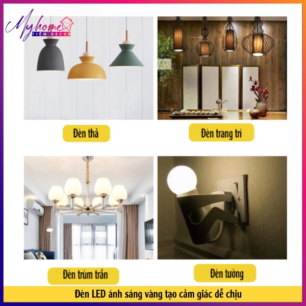 Bóng đèn LED ánh sáng vàng dùng cho đèn ngủ có chế độ tăng giảm sáng tiện lợi My Home DN040