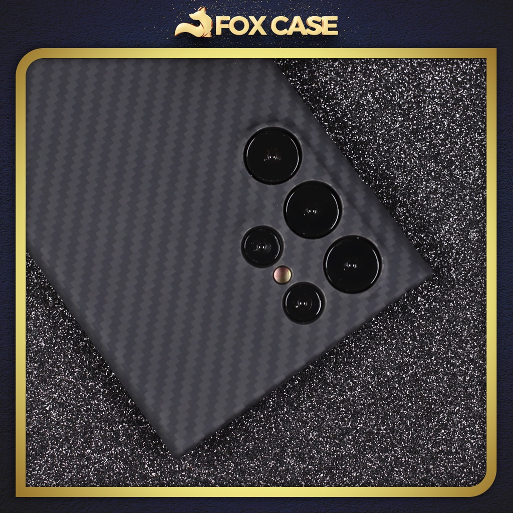 Ốp S23 Ultra, S22 Ultra Aramid Carbon sang trọng, siêu mỏng, siêu nhẹ, chống bám vân tay và vết bẩn - Fox Case