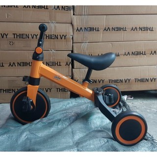 Xe đạp cân bằng 3 bánh 3 in 1 cho bé hkm grow, xe tập đi - ngocken88