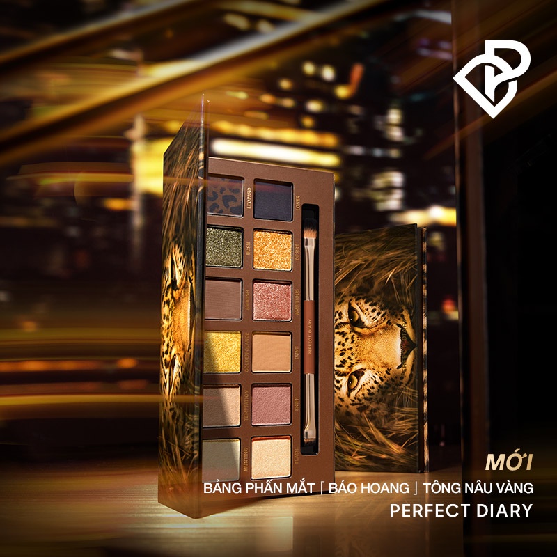 Perfect Diary Bảng Phấn Mắt Báo Hoang 14g