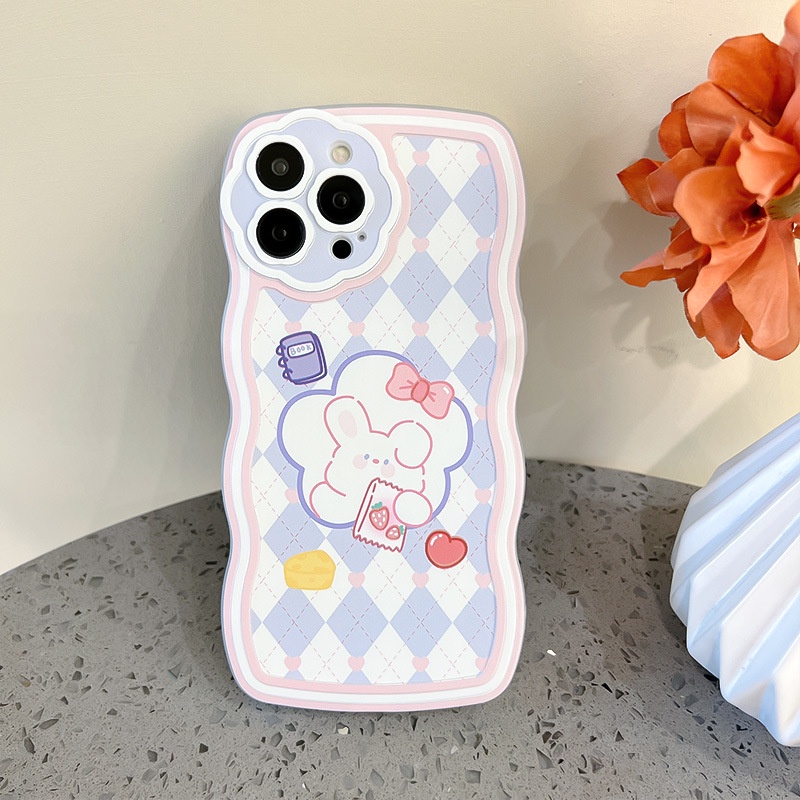 Ốp Điện Thoại Họa Tiết Hoa / Thỏ / Sóng Biển Cho iphone 7 / 7plus / 8 / 8plus / xs / 11 / 12 / 13 / 14 / pro / max / plus / promax