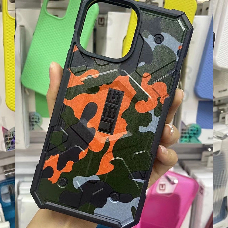 Ốp Điện Thoại Uag Họa Tiết Rằn Ri Hít Nam Châm Cho iPhone 14 Pro Max 13 Pro Max